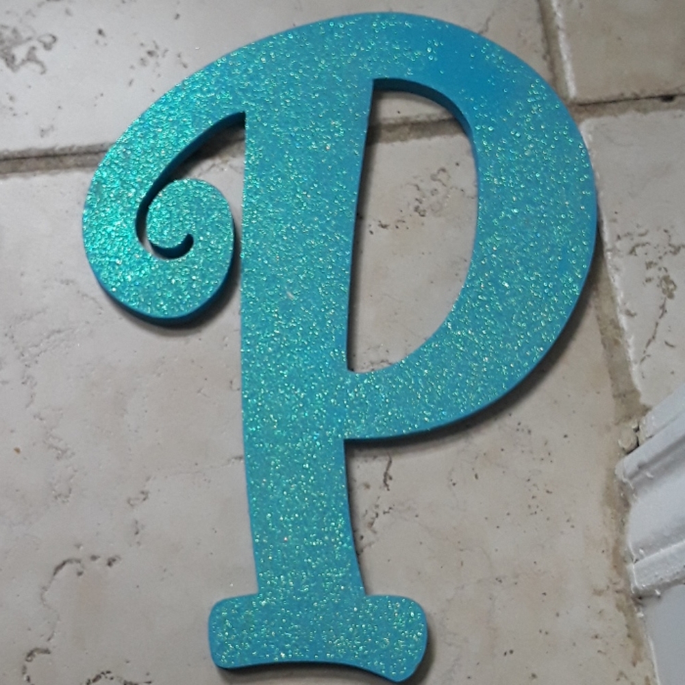 Adorable Turquoise Letter P for Poshmark!